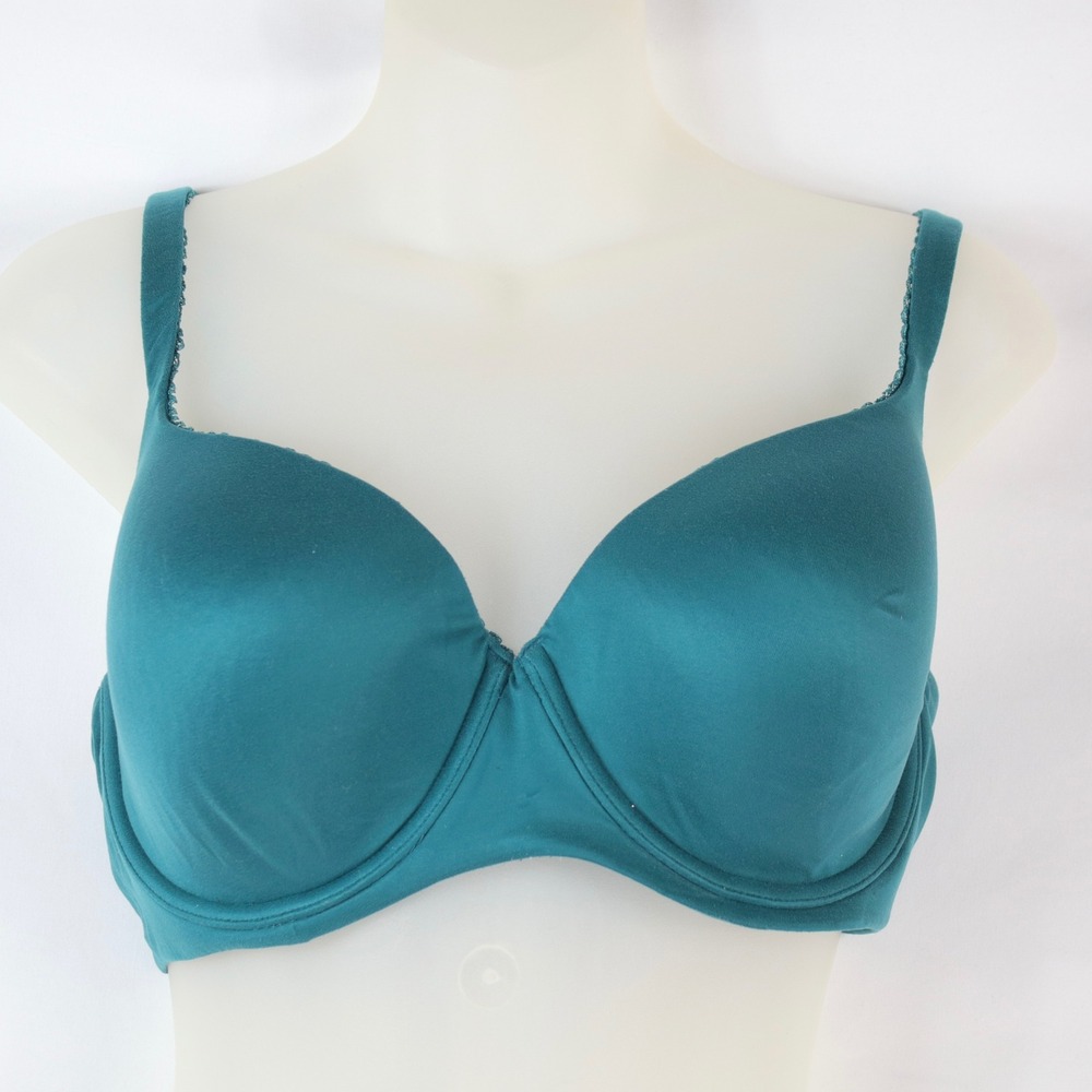 Victorias Secret Teal Body By Victoria Lined Demi Underwire Bra Size 36DD